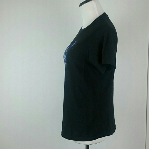 HYBRID l Black Tee Shirt Graphic Cat Image B2 - Picture 3 of 6